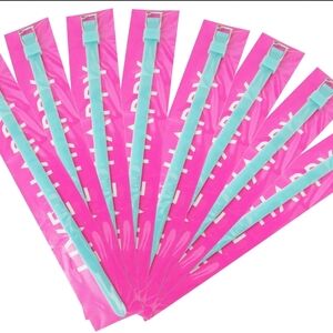 8 Keep Collective Turquoise Blue Silicone Bands Bracelets Keepers New